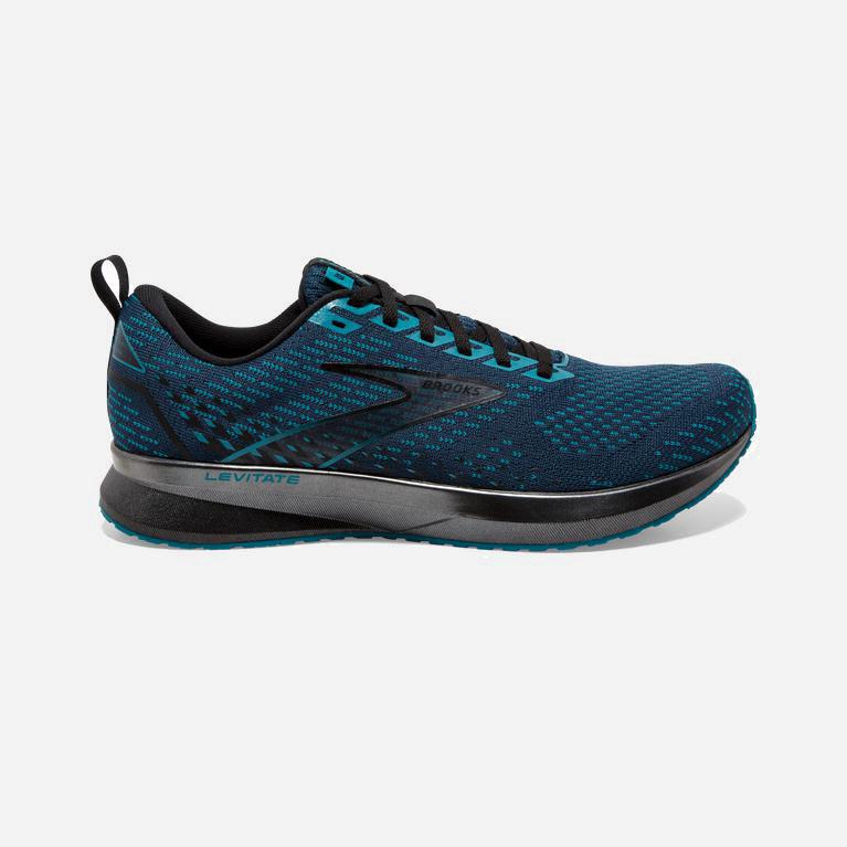 Brooks Levitate 5 Mens Road Running Shoes - Titan DarkCyan/Crystal Teal/Black - Philippines (423195N